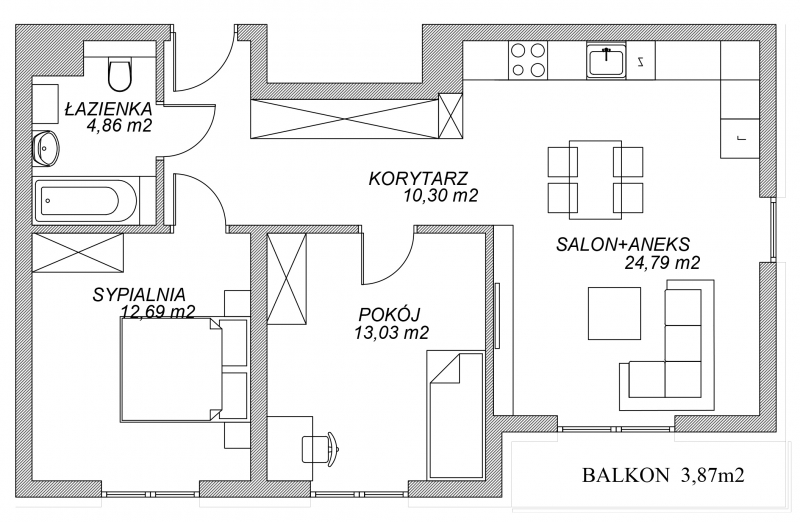 Nowe Skiereszewo Mieszkanie B14