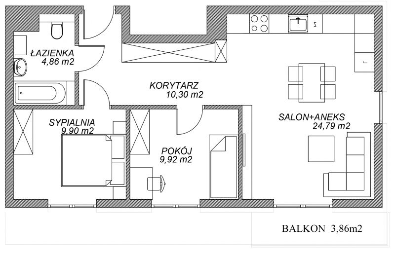 Nowe Skiereszewo Mieszkanie B34